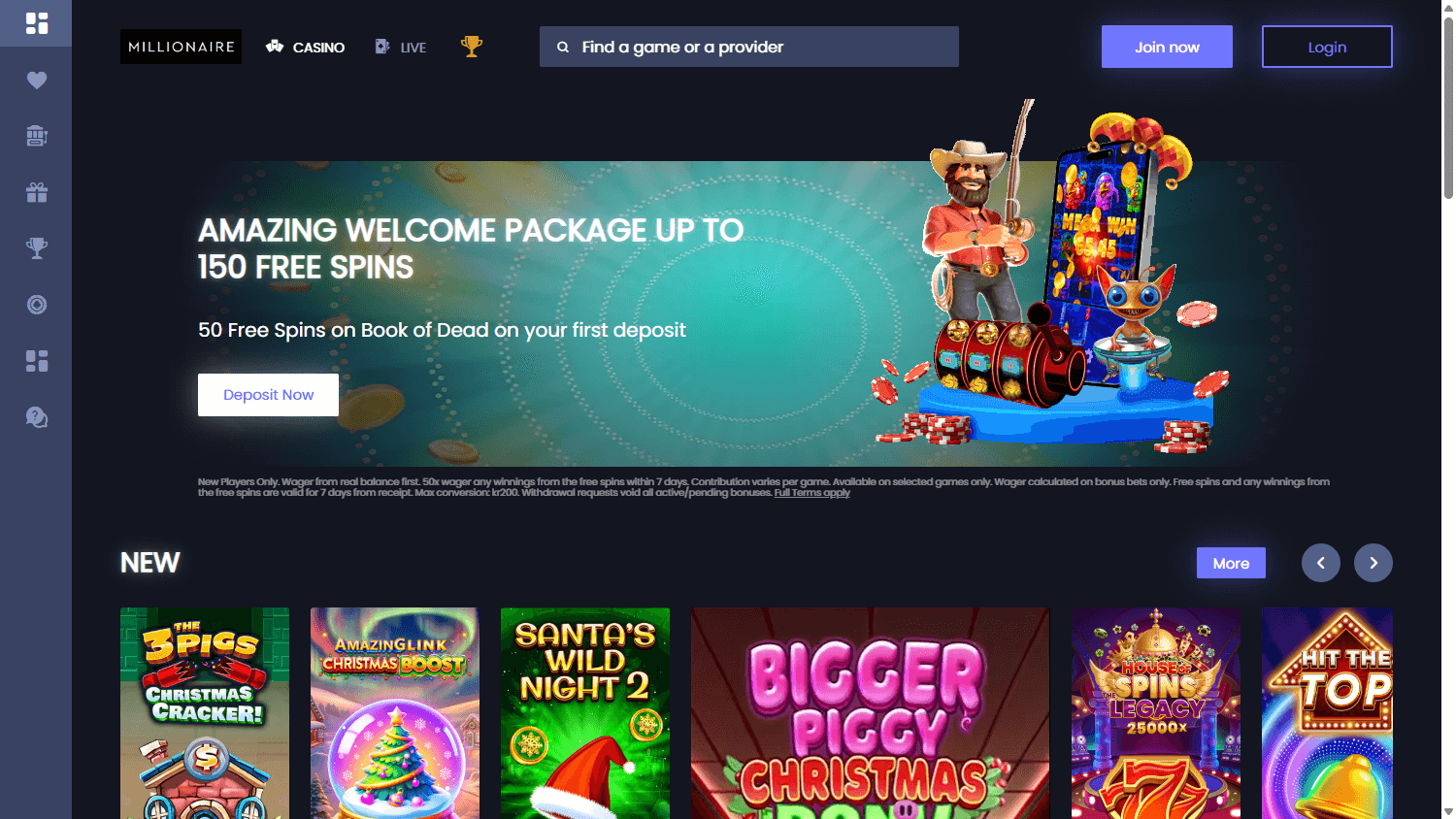 Millionaire Casino Desktop screenshot